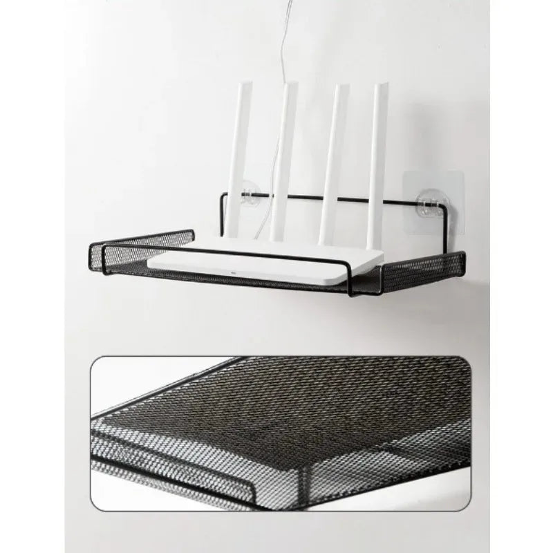 Under-desk cable basket, black and white